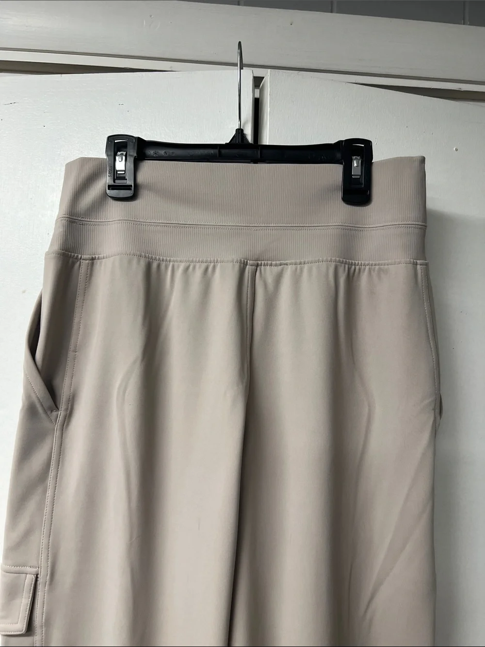 Athleta High-Waist Wide Leg Cargo Pants in Taupe - Picture 5 of 5